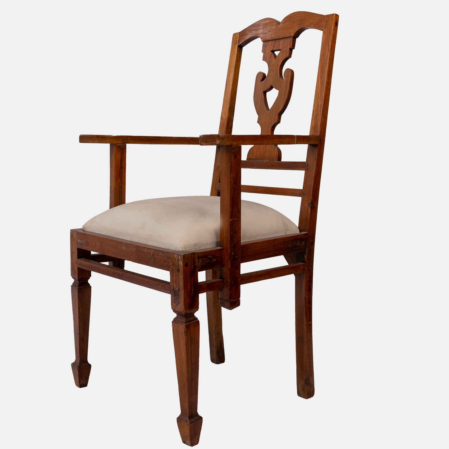 Teak wood arm chair