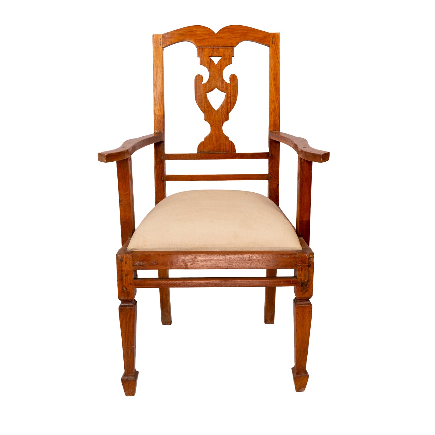 Teak wood arm chair