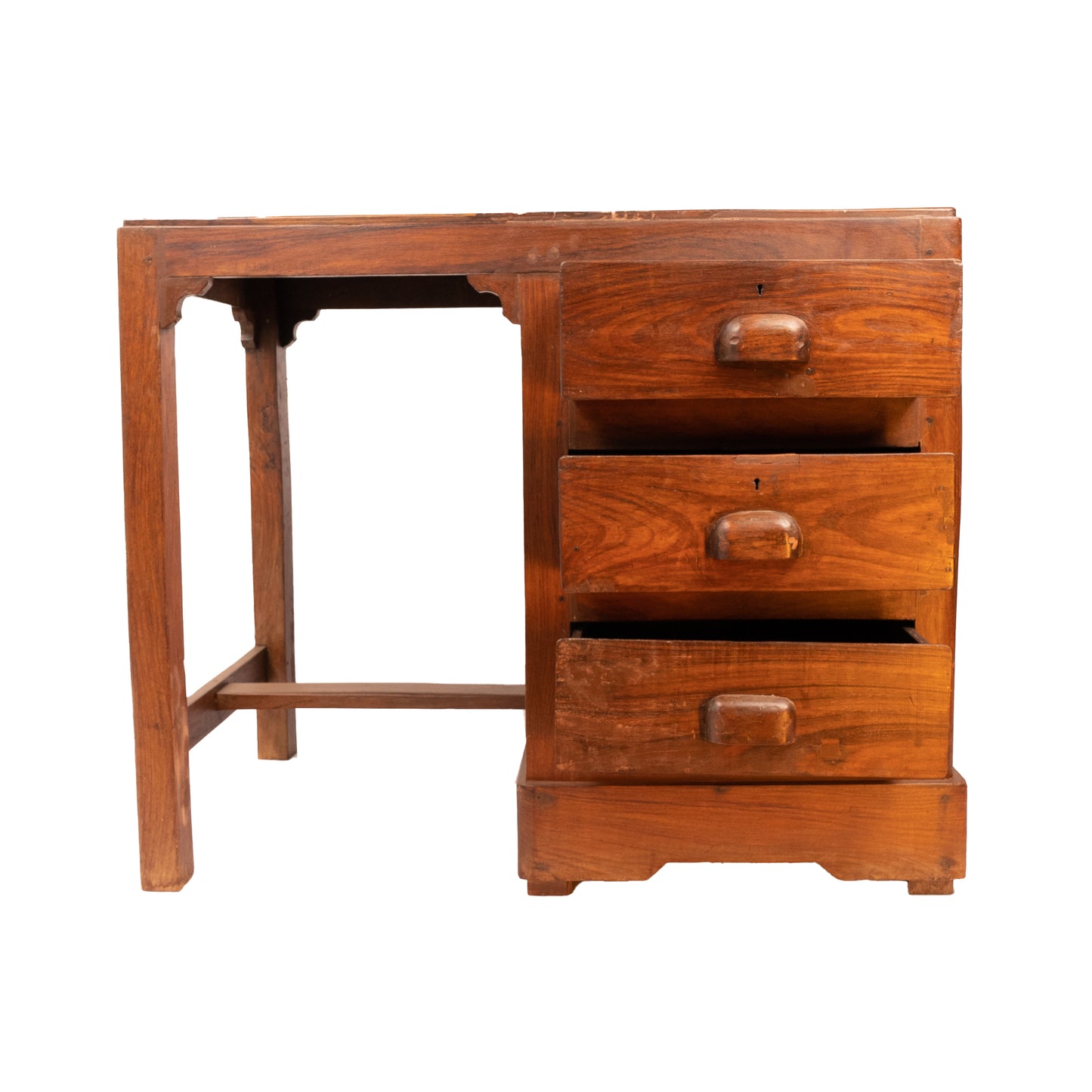 Rosewood table with drawers