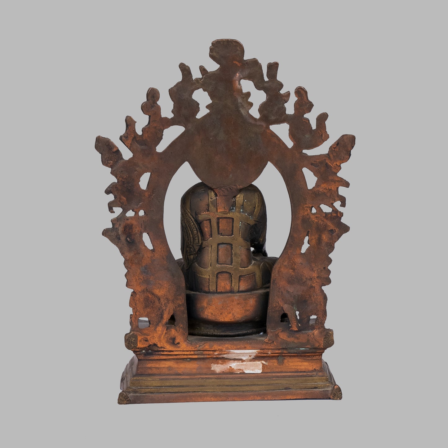 Seated brass Buddha