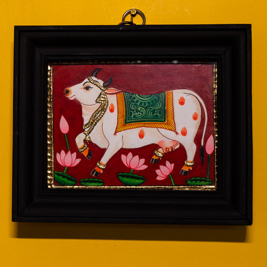 Cow Tanjore painting