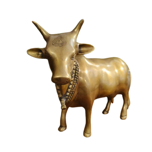 Brass Cow Statue